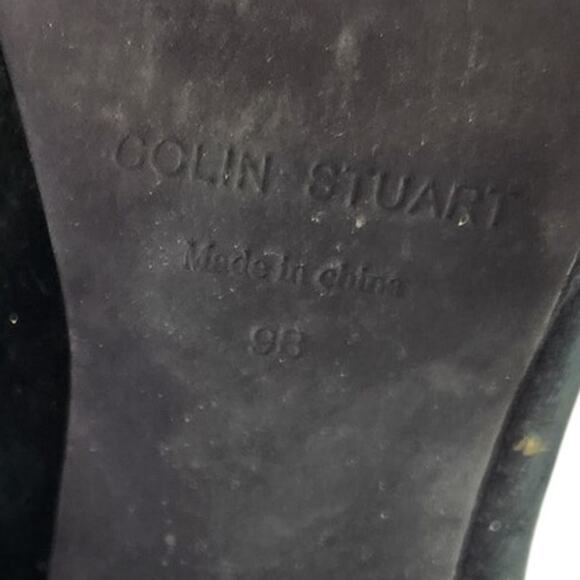 Colin Stuart Black Suede Pointed Toe Heeled Boots – Size 9B - Picture 4 of 7